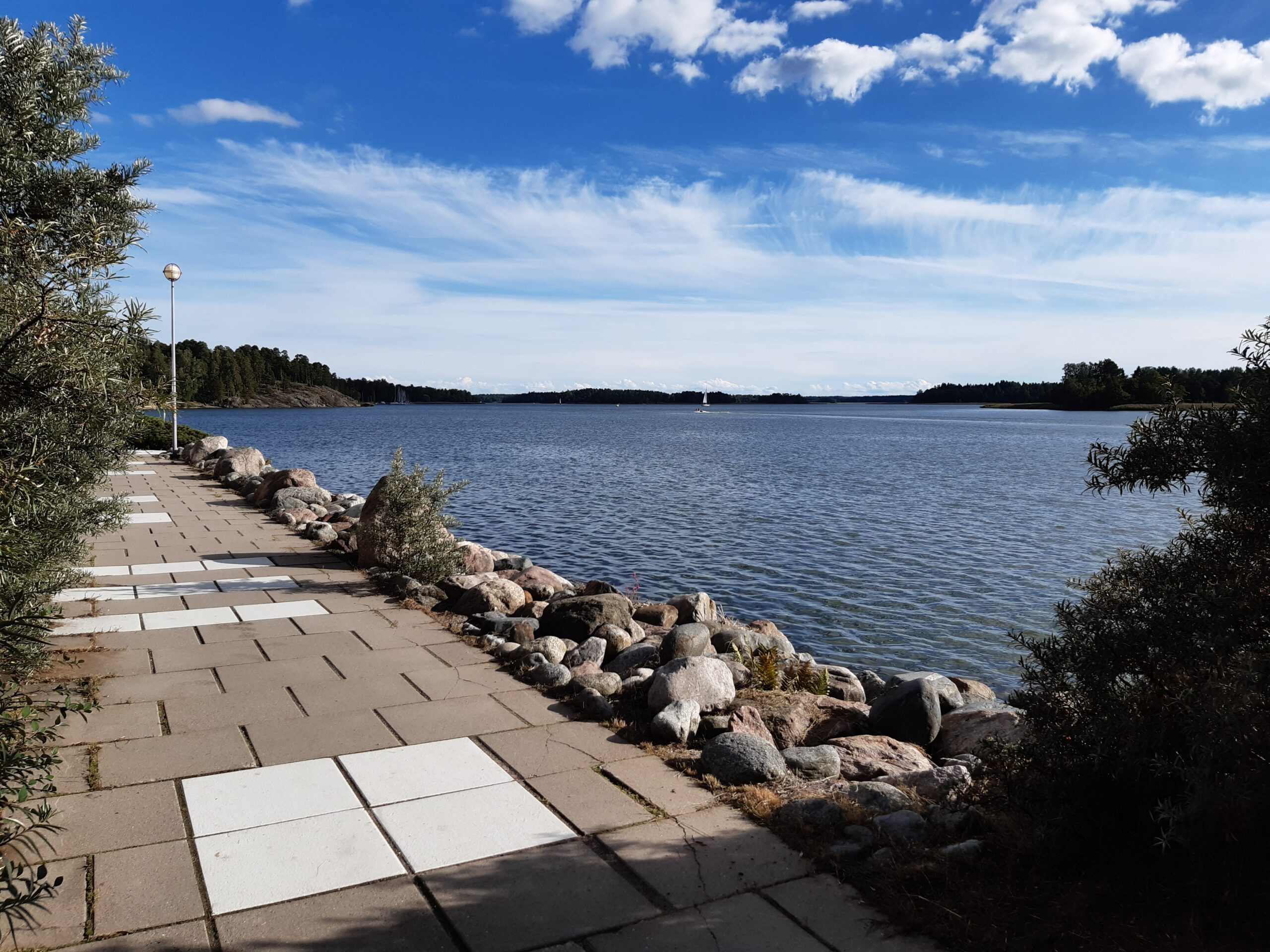 The seaside walking route at Stensvik